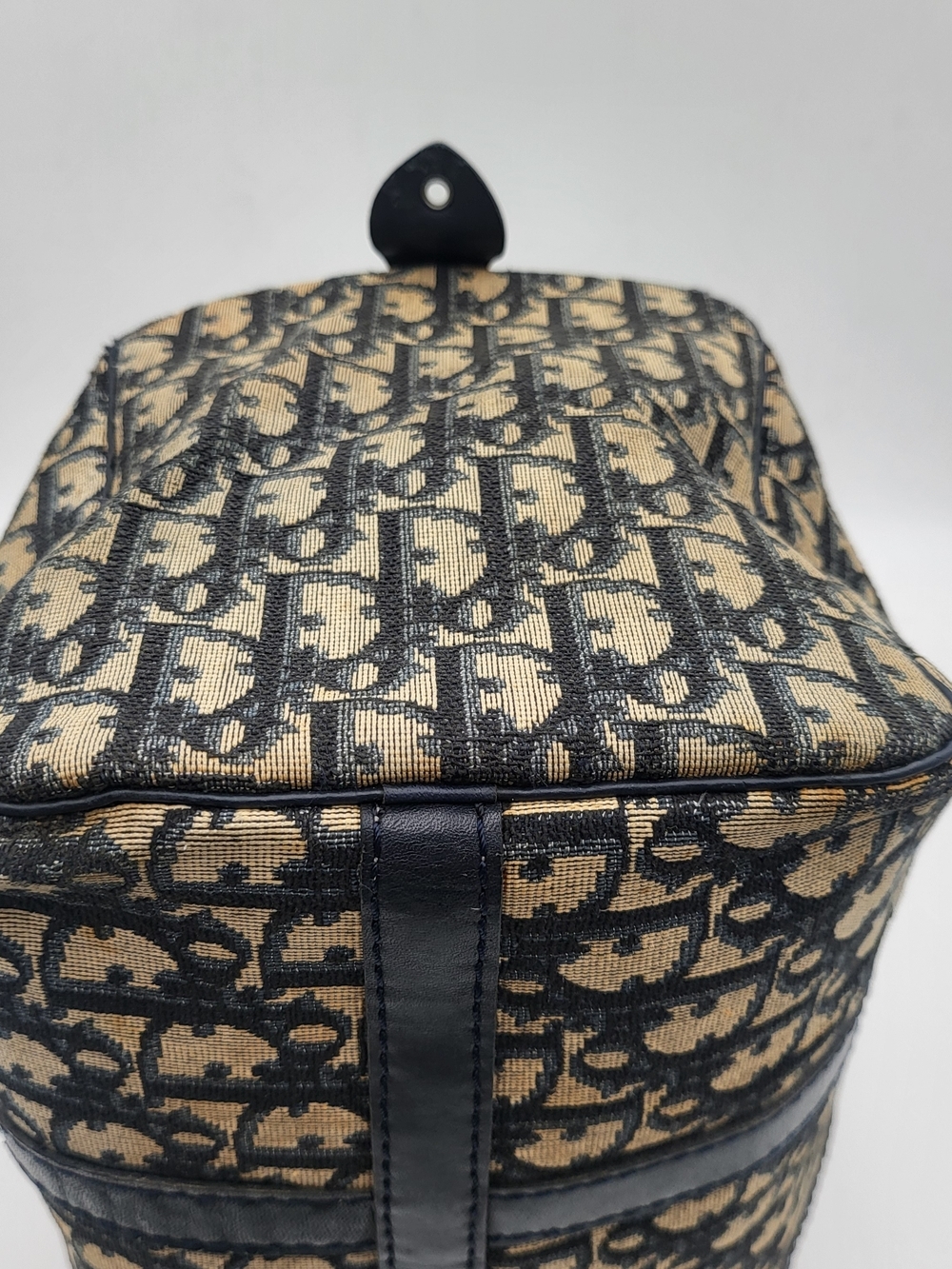 CHRISTIAN DIOR Blue Diorissimo Trotter Canvas Boston 30 Bag..Authentic w/COA. - Picture 7 of 16
